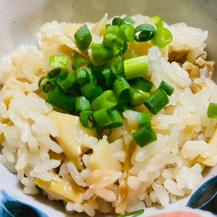 薄揚げとたけのこのご飯